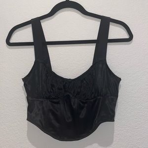Black Zara Corset style top